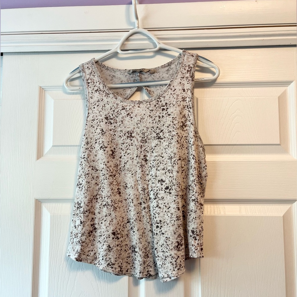 Medium Brown & White Athleta Tank Top